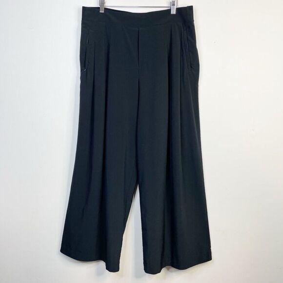 ATHLETA Brooklyn Heights Wide Leg Pant, Black, Size 20 NWT - Picture 8 of 16